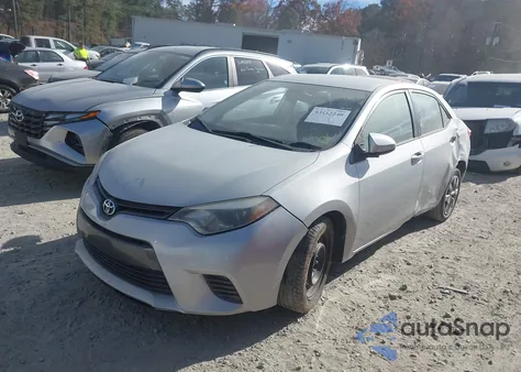 2016 Toyota Corolla Le from USA, damaged, VIN 2T1BURHE0GC589309